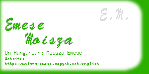 emese moisza business card